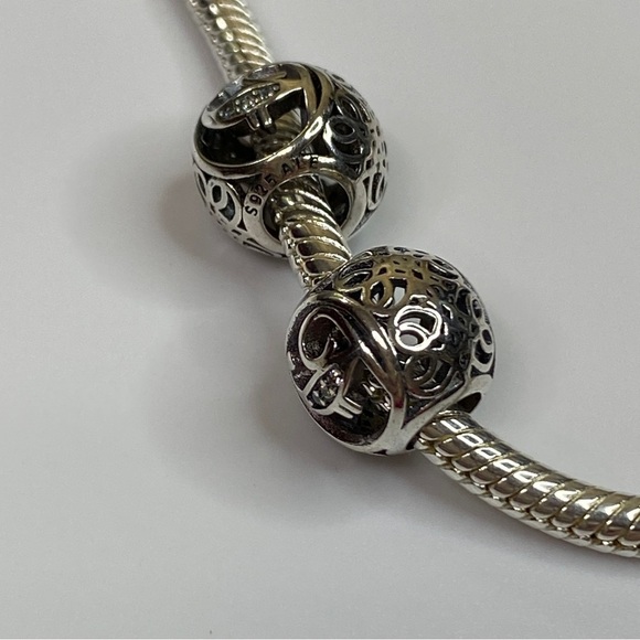 Sterling Silver Vintage Letter F Charm - Picture 4 of 8